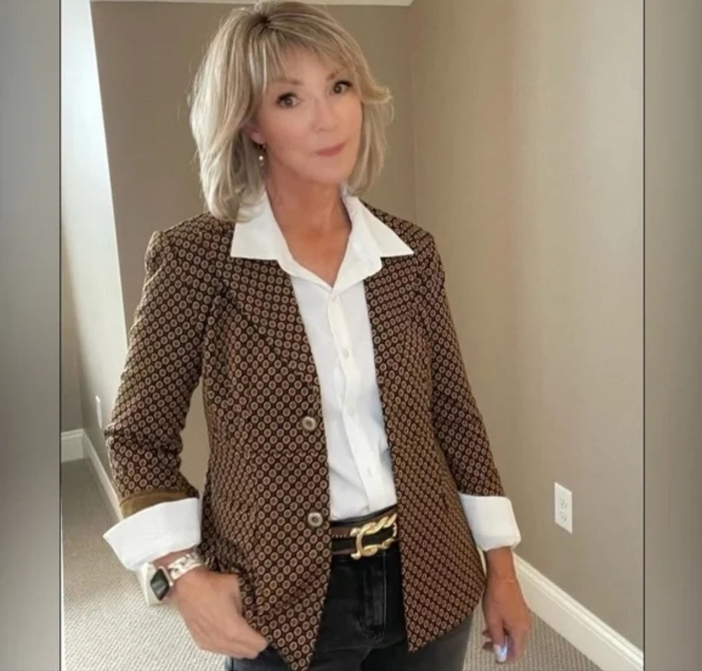 Cabi Dandy Blazer Peppercorn Nwt Size M 4677 - Picture 4 of 15